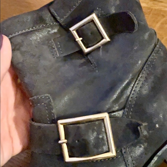 Jimmy Choo Youth tactile suede leather biker boots - Picture 4 of 8